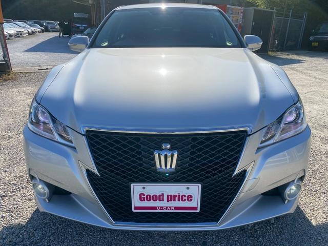 クラウン アスリート 純正SDナビ・フルセグTV・Bluetoothオーディオ・バックモニター プッシュスタート・スマートキー ETC 純正18インチアルミ ユーザー様買取車(9枚目)