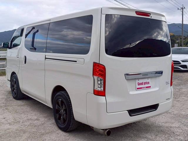 NV350キャラバンバン ロングライダープレミアムGXターボ ディーゼル・リアクラー&リアヒーター・社外アルミ・社外マフラー・バックモニター・社外ウッド調コンビハンドル・フォグランプ(7枚目)