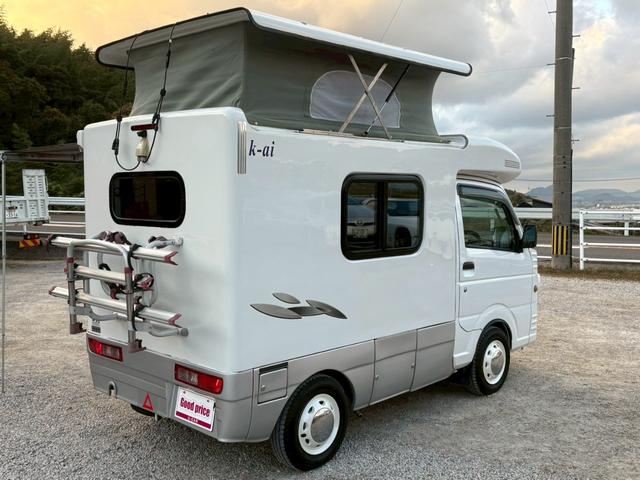 キャリイトラック 　オートショップアズマ　Ｋ－ａｉ　８ナンバー軽登録　　ワンオーナー　リチウム２５０Ａｈ　２００Ｗソーラー　ラップポン　ＦＦヒーター　ヒートエクスチェンジャー　電子レンジ　オーニング（9枚目）