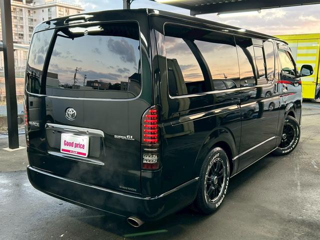 ハイエースバン ロングスーパーＧＬ　ベッドキット　１６インチＡＷ　ホワイトレタータイヤ　ローダウン　フロントスポイラー　ＬＥＤテール　ナビＴＶ　Ｂｌｕｅｔｏｏｔｈ　バックカメラ　キーレス　ＥＴＣ　ドラレコ　タイミングチェーン駆動（6枚目）