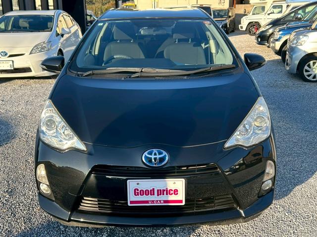 アクア Ｓ　車検整備付き　ナビ　バックカメラ　スマートキー２個　ＥＴＣ　純正１５インチアルミホイール　修復歴無し　タイミングチェーン駆動（9枚目）