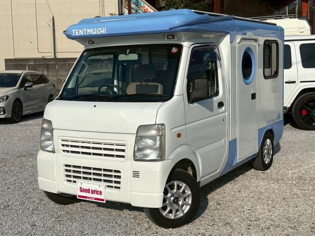 スクラムトラック 　バンショップミカミ　テントむし　Ｔ－ＰＯ　パートタイム４ＷＤ　５速ＭＴ　ワンオーナー車　ユーザー買取　４ナンバー軽自動車登録　ポップアップテント　サブバッテリー１００Ａｈ　デジタルインナーミラー（2枚目）