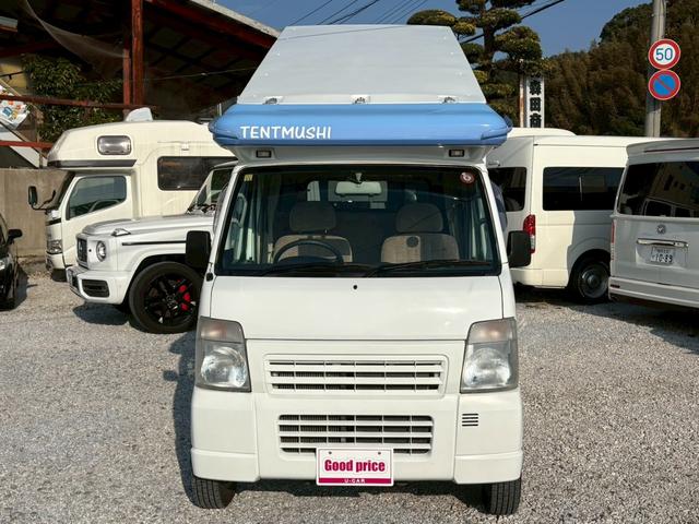 スクラムトラック 　バンショップミカミ　テントむし　Ｔ－ＰＯ　パートタイム４ＷＤ　５速ＭＴ　ワンオーナー車　ユーザー買取　４ナンバー軽自動車登録　ポップアップテント　サブバッテリー１００Ａｈ　デジタルインナーミラー（3枚目）