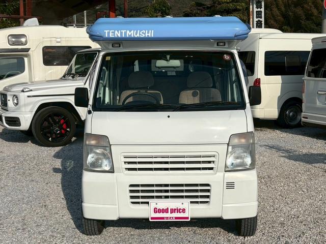 スクラムトラック 　バンショップミカミ　テントむし　Ｔ－ＰＯ　パートタイム４ＷＤ　５速ＭＴ　ワンオーナー車　ユーザー買取　４ナンバー軽自動車登録　ポップアップテント　サブバッテリー１００Ａｈ　デジタルインナーミラー（4枚目）