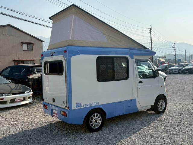 スクラムトラック 　バンショップミカミ　テントむし　Ｔ－ＰＯ　パートタイム４ＷＤ　５速ＭＴ　ワンオーナー車　ユーザー買取　４ナンバー軽自動車登録　ポップアップテント　サブバッテリー１００Ａｈ　デジタルインナーミラー（9枚目）