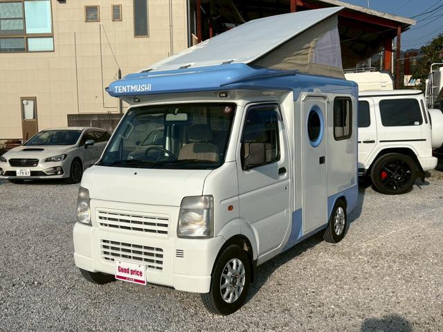 スクラムトラック 　バンショップミカミ　テントむし　Ｔ－ＰＯ　パートタイム４ＷＤ　５速ＭＴ　ワンオーナー車　ユーザー買取　４ナンバー軽自動車登録　ポップアップテント　サブバッテリー１００Ａｈ　デジタルインナーミラー（17枚目）