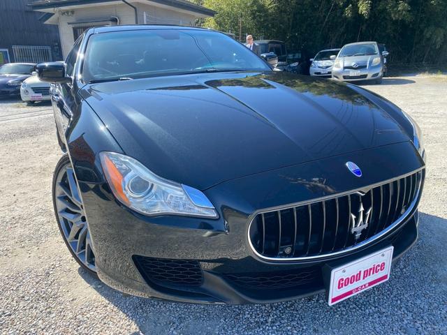 クアトロポルテ S 純正ナビ・バックモニター・Bluetooth キャラメルレザーシート サンルーフ 純正21インチAW ユーザー買取車(8枚目)