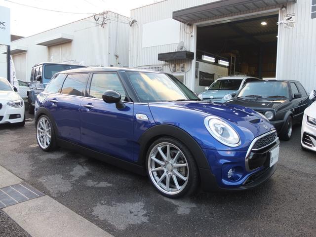 ＭＩＮＩ クーパーＳ　クラブマン　車検Ｒ９年１０月　ＢＩＬＳＴＥＩＮ車高調　ＷＯＲＫグノーシス１９ＡＷ　アルパイン製フルセグ　ドラレコ　ＭＩＮＩ専用黒革調シートカバー　ＬＥＤライト＆フォグ　レーダークルコン　保証書　取説　スペアキー（8枚目）