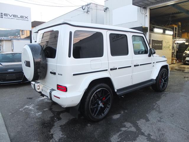Ｇクラス Ｇ６３　ＡＭＧレザーエクスクルーシブパッケージ　Ｇ６３ナイトＰＫＧ　ＡＭＧカーボンファイバーインテリアトリムＰＫＧブラウンレザー　ドア４枚イージークローザー　ブラバスＦスポイラー　ＡＭＧ２２ＡＷ　ワンオーナー禁煙車　ブラック＆ステップラプター塗装（15枚目）