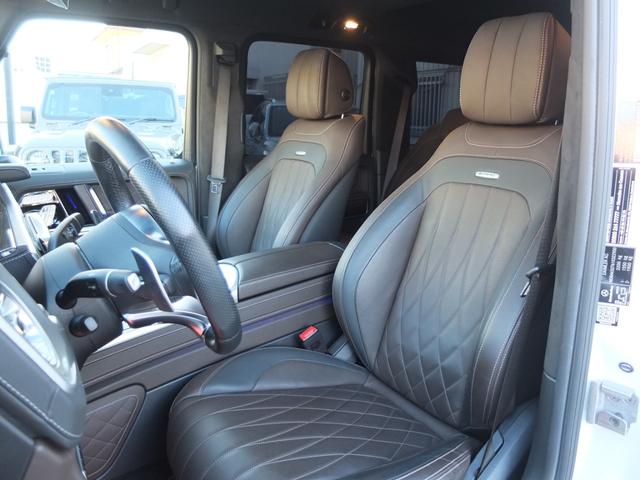 Ｇクラス Ｇ６３　ＡＭＧレザーエクスクルーシブパッケージ　Ｇ６３ナイトＰＫＧ　ＡＭＧカーボンファイバーインテリアトリムＰＫＧブラウンレザー　ドア４枚イージークローザー　ブラバスＦスポイラー　ＡＭＧ２２ＡＷ　ワンオーナー禁煙車　ブラック＆ステップラプター塗装（42枚目）