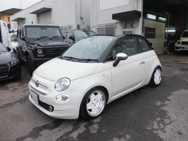 ５００Ｃ １２０ｔｈタキシード　ワンオーナー禁煙車　特別仕様車１００台限定車　ディーラー保証書　整備記録簿　取説　スペアキー　ＷＯＲＫ１６インチＡＷバイカラー　ビルシュタイン車高調　社外エアクリ　マフラー　タワーバー　シートカバー（8枚目）