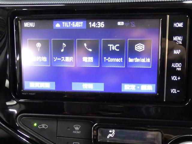 アクア Ｓスタイルブラック　フルセグ　メモリーナビ　ＤＶＤ再生　バックカメラ　衝突被害軽減システム　ＥＴＣ　ＬＥＤヘッドランプ　ワンオーナー　盗難防止装置　ＣＤ　スマートキー　フル装備　エアバッグ　横滑り防止機能　ハイブリッド（10枚目）