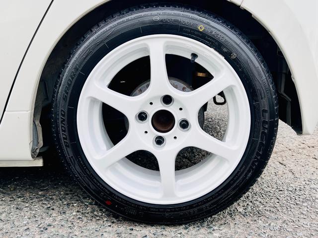 ミラ Ｘ　５速ミッション・車高調・社外アルミ・Ｆスポ・タイヤ４本新品交換済み・ホイル塗装済み・キーレス・（14枚目）