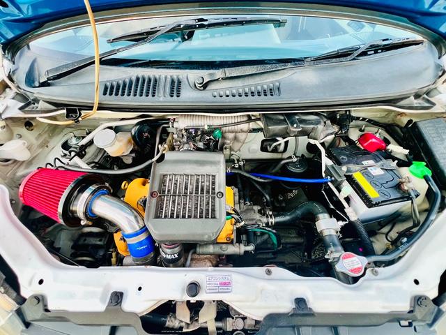 ツイン ガソリンＡ　１４５０００キロ中古ターボエンジン載せ替え・５速ミッション・車高調フルタップ新品ウイルスウインマフラー新品ブレーキ・ローターパット新品タイヤネオバ新品交換済み・社外ハンドル・社外アルミ・（17枚目）