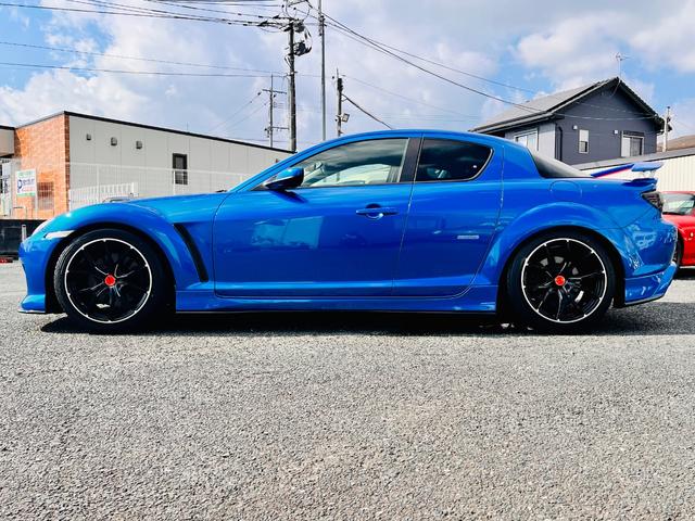 ＲＸ－８ タイプＳ　同色全塗装済み・ラルグス車高調・ＲＡＹＺ１８アルミ・Ｒマジックマフラー・マツダスピードフルエアロ・リアスポ・キャンバーアーム・社外テール・キーレス・タイヤ前後４本新品交換済み・（7枚目）