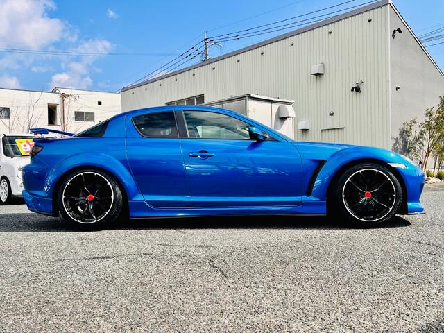 ＲＸ－８ タイプＳ　同色全塗装済み・ラルグス車高調・ＲＡＹＺ１８アルミ・Ｒマジックマフラー・マツダスピードフルエアロ・リアスポ・キャンバーアーム・社外テール・キーレス・タイヤ前後４本新品交換済み・（8枚目）