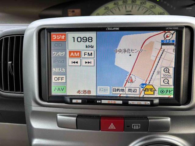 タント Ｘ　バックカメラ　スライドドア　ナビ　ＴＶ　スマートキー　ベンチシート　ＡＴ　盗難防止システム　ＡＢＳ　ＣＤ　衝突安全ボディ　エアコン　パワーステアリング　パワーウィンドウ　運転席エアバッグ（3枚目）
