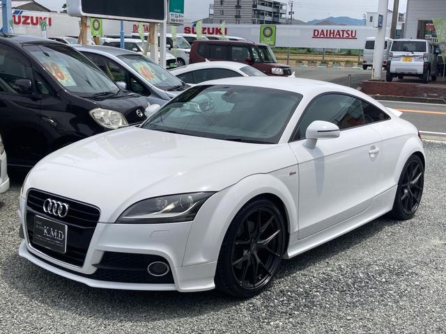 ＴＴクーペ ２．０ＴＦＳＩ　期間限定　決算セール！　２．０ＴＦＳＩ　Ｓライン　社外１９ＡＷ　後期型　社外ＬＥＤライト　ハーフレザー　純正リアウィング　車検令和８年６月　フロントタイヤ２本新品（14枚目）