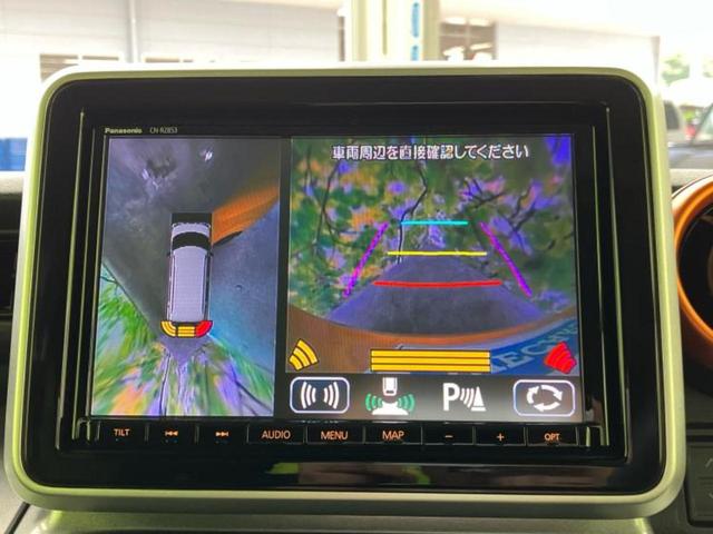 スペーシアギア ハイブリッドＸＺ　保証書／純正　８インチ　ＳＤナビ／衝突安全装置／両側電動スライドドア／シートヒーター／全方位モニター用カメラ／車線逸脱防止支援システム／パーキングアシスト　バックガイド　衝突被害軽減システム　ＥＴＣ（12枚目）