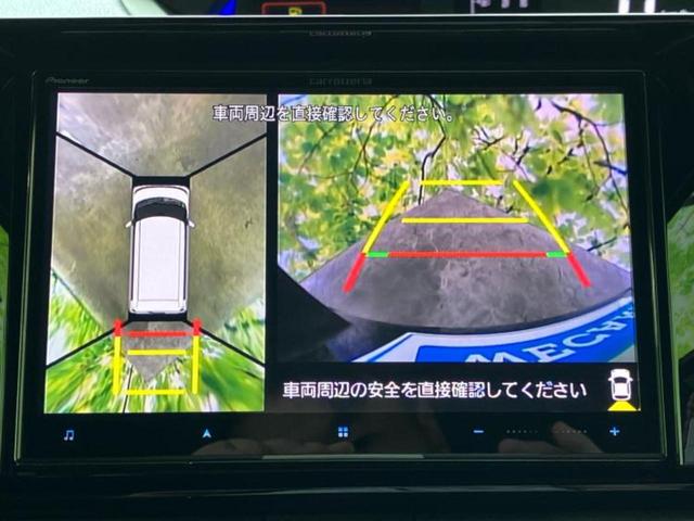 タント カスタムＲＳ　新品タイヤ／社外　８インチ　ＳＤナビ／衝突安全装置／両側電動スライドドア／シートヒーター　前席／全方位モニター／車線逸脱防止支援システム／シート　ハーフレザー／ドライブレコーダー　前後　ターボ　ＥＴＣ（12枚目）