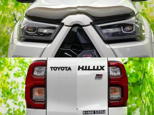ハイラックス ４ＷＤ　Ｚ　ＧＲスポーツ　保証書／ディスプレイオーディオ＋ナビ／デジタルインナーミラー／衝突安全装置／全方位モニター／車線逸脱防止支援システム／シート　ハーフレザー／ドライブレコーダー　前後／ヘッドランプ　ＬＥＤ　全周囲カメラ（45枚目）