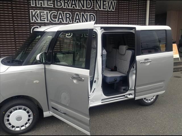 ムーヴキャンバス ストライプスＧ　両側電動スライドドア　スマートキー　衝突被害軽減ブレーキ　クリアランスソナー　ＥＣＳ　アイドリングストップ　シートヒーター　ＬＥＤヘッドライト（10枚目）