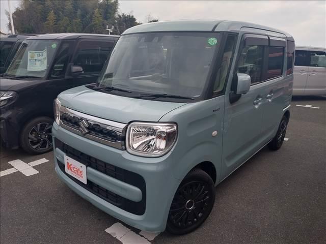 スペーシア ハイブリッドX フルセグナビ・Bluetooth付 バックカメラ 両側電動スライドドア スマートキー クリアランスソナー 衝突被害軽減ブレーキ 車線逸脱防止装置 ECS ETC シートヒーター ドライブレコーダー(3枚目)