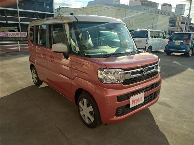 スペーシア ハイブリッドＸ　両側電動スライドドア　衝突被害軽減ブレーキ　スマートキー　車線逸脱防止装置　クリアランスソナー　アイドリングストップ　ＥＣＳ　ＬＥＤヘッドライト（5枚目）