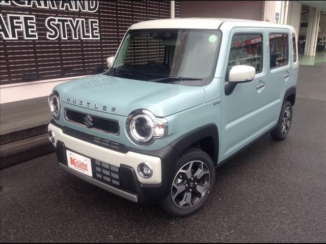 ハスラー ハイブリッドＸ　衝突被害軽減ブレーキ　車線逸脱防止装置　スマートキー　クリアランスソナー　アイドリングストップ　ＡＣＣ　ＥＣＳ　シートヒーター　ＬＥＤヘッドライト（3枚目）