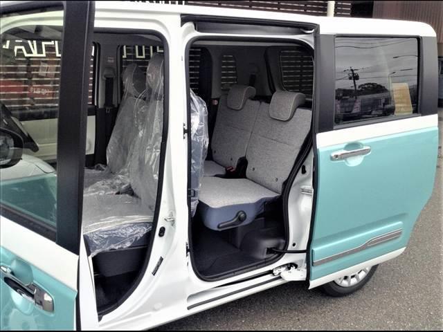 ムーヴキャンバス ストライプスG 両側電動スライドドア 衝突被害軽減ブレーキ スマートキー クリアランスソナー アイドリングストップ ECS LEDヘッドライト(11枚目)