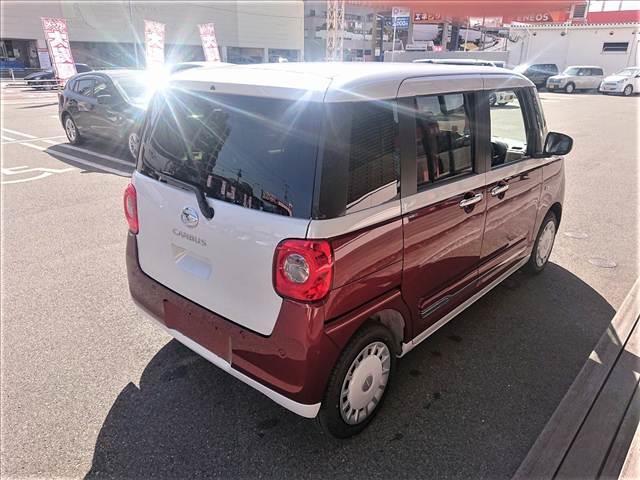 ムーヴキャンバス ストライプスG 両側電動スライドドア 衝突被害軽減ブレーキ スマートキー クリアランスソナー アイドリングストップ ECS LEDヘッドライト(6枚目)