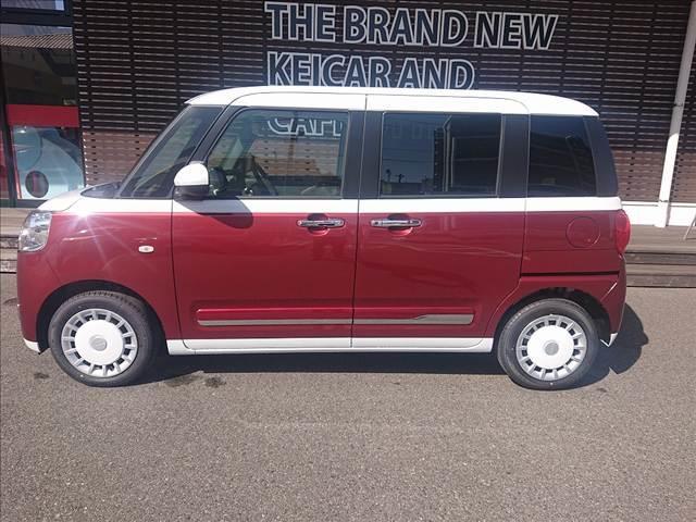 ムーヴキャンバス ストライプスG 両側電動スライドドア 衝突被害軽減ブレーキ スマートキー クリアランスソナー アイドリングストップ ECS LEDヘッドライト(9枚目)