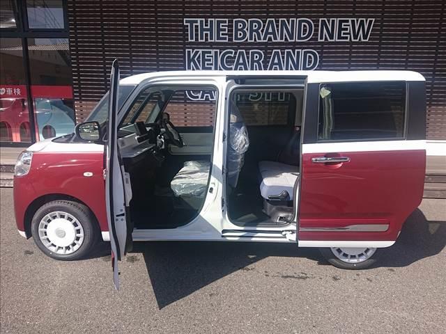 ムーヴキャンバス ストライプスG 両側電動スライドドア 衝突被害軽減ブレーキ スマートキー クリアランスソナー アイドリングストップ ECS LEDヘッドライト(10枚目)