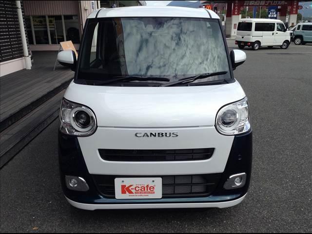 ムーヴキャンバス ストライプスG 両側電動スライドドア 衝突被害軽減ブレーキ スマートキー クリアランスソナー アイドリングストップ ECS LEDヘッドライト(4枚目)