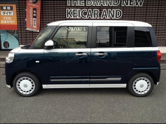 ムーヴキャンバス ストライプスG 両側電動スライドドア 衝突被害軽減ブレーキ スマートキー クリアランスソナー アイドリングストップ ECS LEDヘッドライト(9枚目)