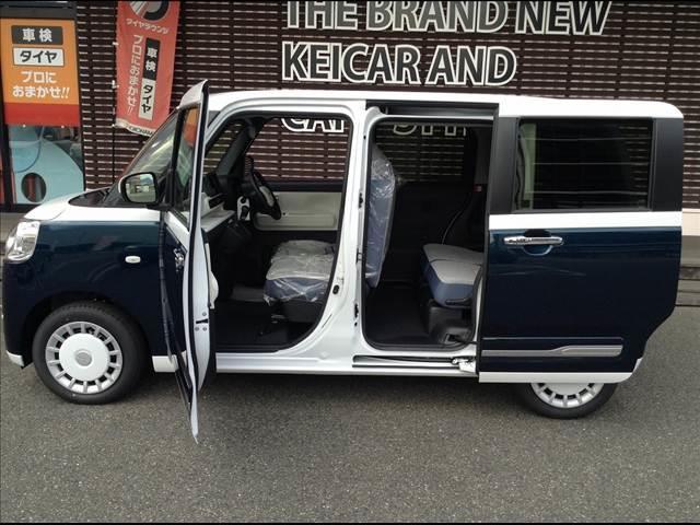 ムーヴキャンバス ストライプスG 両側電動スライドドア 衝突被害軽減ブレーキ スマートキー クリアランスソナー アイドリングストップ ECS LEDヘッドライト(10枚目)