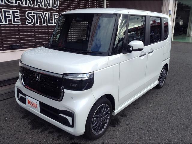 Ｎ－ＢＯＸカスタム ターボ　両側電動スライドドア　スマートキー　マニュアルモード付　衝突被害軽減ブレーキ　車線逸脱防止装置　ＬＥＤヘッドライト　シートヒーター　ＡＣＣ　ＥＣＳ（3枚目）