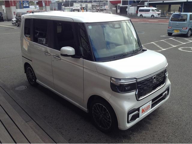 Ｎ－ＢＯＸカスタム ターボ　両側電動スライドドア　スマートキー　マニュアルモード付　衝突被害軽減ブレーキ　車線逸脱防止装置　ＬＥＤヘッドライト　シートヒーター　ＡＣＣ　ＥＣＳ（5枚目）