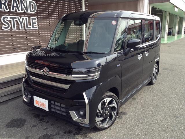 スペーシアカスタム ハイブリッドＸＳ　両側電動スライドドア　スマートキー　衝突被害軽減ブレーキ　車線逸脱防止装置　ＬＥＤヘッドライト　ＡＣＣ　ＥＣＳ　アイドリングストップ（3枚目）