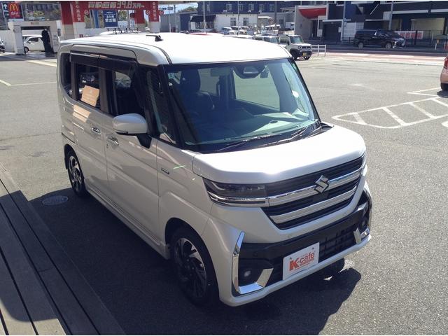 スペーシアカスタム ハイブリッドＸＳ　両側電動スライドドア　スマートキー　衝突被害軽減ブレーキ　車線逸脱防止装置　ＬＥＤヘッドライト　ＥＣＳ　ドライブレコーダー　アイドリングストップ（5枚目）