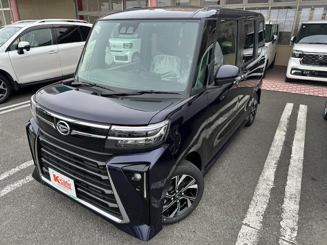 タント カスタムＸ　両側電動スライドドア　スマートキー　衝突被害軽減ブレーキ　クリアランスソナー　シートヒーター　ＬＥＤヘッドライト　アイドリングストップ（3枚目）
