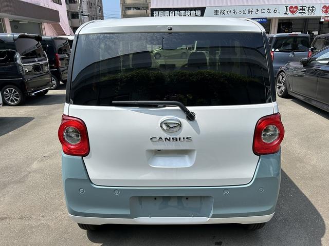 ムーヴキャンバス ストライプスＧ　両側電動スライドドア　スマートキー　衝突被害軽減ブレーキ　クリアランスソナー　アイドリングストップ　ＥＣＳ　ＬＥＤヘッドライト　シートヒーター（3枚目）