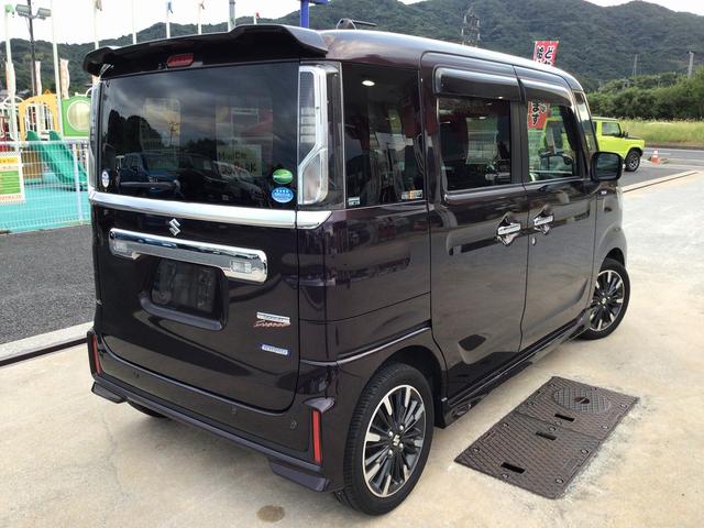 スペーシアカスタム ハイブリッドＸＳ　両側電動スライドドア　衝突軽減ブレーキ　２ＤＩＮオーディオ　スマートキー　車線逸脱防止装置　シートヒーター　ＥＣＳ　クリアランスソナー　サーキュレーター　ＬＥＤヘッドライト（5枚目）
