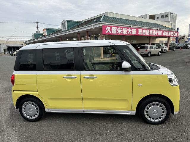 ムーヴキャンバス ストライプスＸ　両側電動スライドドア　衝突軽減ブレーキ　スマートキー　クリアランスソナー　アイドリングストップ　ＥＣＳ（5枚目）