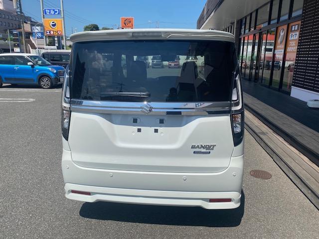 ソリオバンディット ハイブリッドＭＶ　両側電動スライドドア　　衝突軽減ブレーキ　車線逸脱防止装置　スマートキー　クリアランスソナー　アイドリングストップ　ＥＣＳ　ＡＣＣ　サーキュレータ　シートヒーター　ＬＥＤヘッドライト（7枚目）