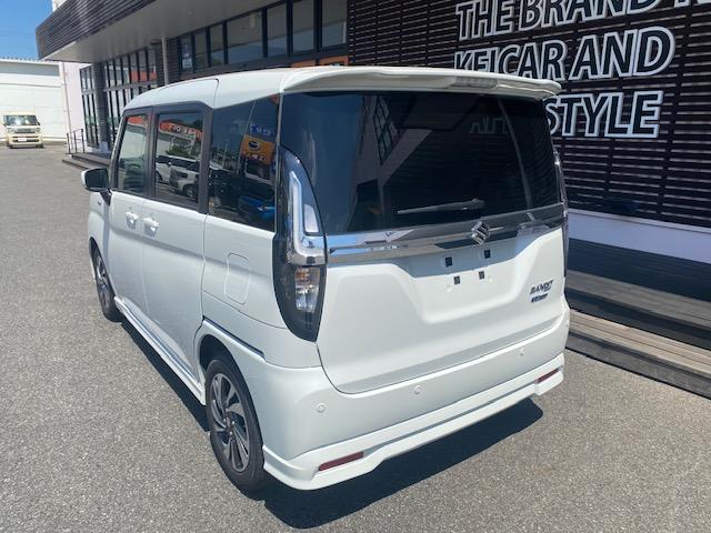 ソリオバンディット ハイブリッドＭＶ　両側電動スライドドア　　衝突軽減ブレーキ　車線逸脱防止装置　スマートキー　クリアランスソナー　アイドリングストップ　ＥＣＳ　ＡＣＣ　サーキュレータ　シートヒーター　ＬＥＤヘッドライト（8枚目）
