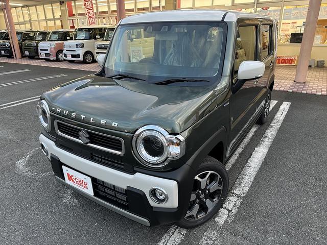 ハスラー ハイブリッドＸ　衝突被害軽減ブレーキ　車線逸脱防止装置　スマートキー　クリアランスソナー　アイドリングストップ　ＡＣＣ　ＥＣＳ　シートヒーター　ＬＥＤヘッドライト（2枚目）