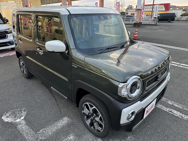 ハスラー ハイブリッドＸ　衝突被害軽減ブレーキ　車線逸脱防止装置　スマートキー　クリアランスソナー　アイドリングストップ　ＡＣＣ　ＥＣＳ　シートヒーター　ＬＥＤヘッドライト（4枚目）