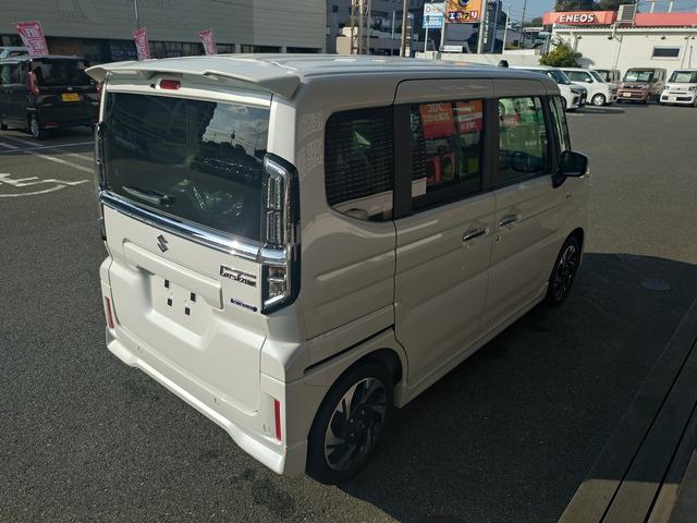 スペーシアカスタム ハイブリッドＸＳ　両側電動スライドドア　スマートキー　衝突被害軽減ブレーキ　アイドリングストップ　ＥＣＳ　シート＆ハンドルヒーター　サーキュレーター　ＬＥＤヘッドライト（6枚目）