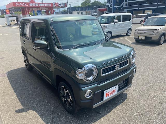 ハスラー ハイブリッドＸ　衝突被害軽減ブレーキ　車線逸脱防止装置　スマートキー　クリアランスソナー　アイドリングストップ　ＡＣＣ　ＥＣＳ　シートヒーター　ＬＥＤヘッドライト（4枚目）